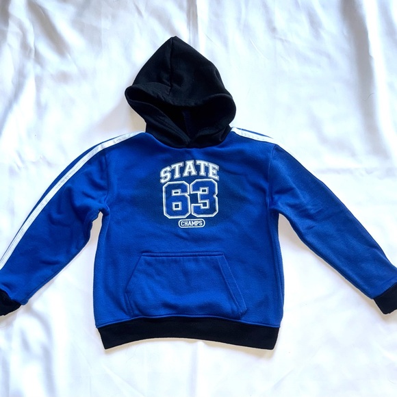 STARTER Kids Hoodie in Blue and Black - Picture 1 of 5